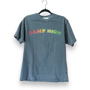 Camp High Prism Counsellor Logo T-Shirt in Vintage Black Size Small